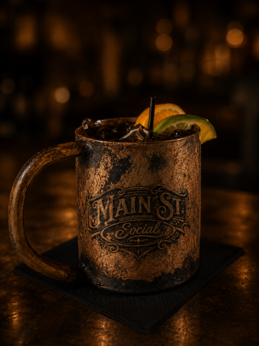 MSS Mule Mug — Handle Bend hand-crafted copper mug